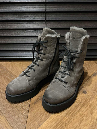 PATRIZIA BONFANTI CALF SUEDE BOOTS