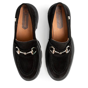 POPA Velor Black Loafers