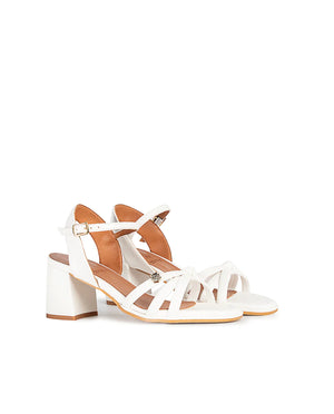 POPA FULL WHITE HEELED SANDAL