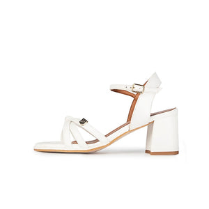 POPA FULL WHITE HEELED SANDAL