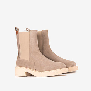 POPA Beige Suede Boots