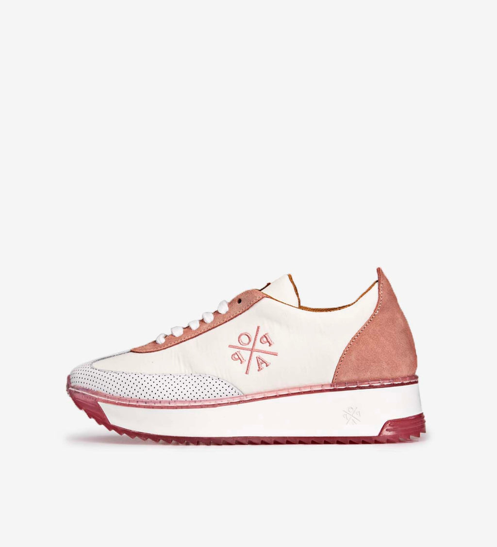 POPA Sneaker Serraje & Nylon Rose