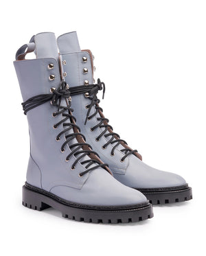INCH2 DUSTY BLUE COMBAT BOOTS