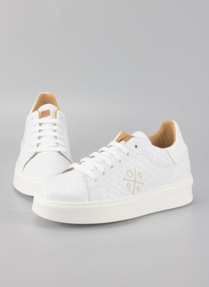 POPA Woven White Sneaker