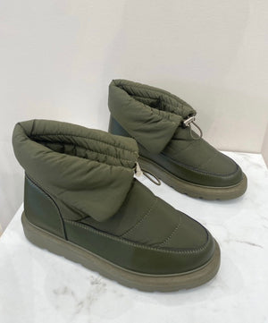 MALIEN KHAKI ANKLE BOOTS